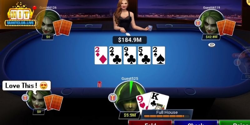 Phát bài chung cho từng người chơi Poker